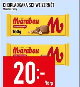 Matdax Marabou Chokladkaka schweizernöt erbjuda