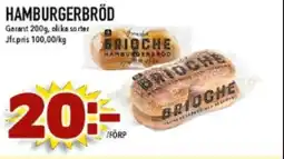 Matdax Garant Hamburgerbröd erbjuda