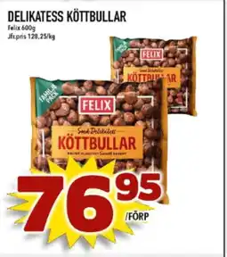 Matdax FELIX Delikatess köttbullar erbjuda