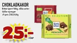 Matdax Ritter Sport Chokladkakor erbjuda