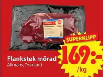 Flankstek mörad