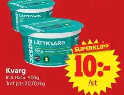 Nya Pulsen ICA Basic Kvarg erbjuda