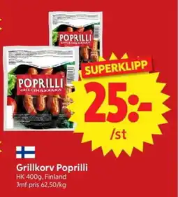 Nya Pulsen HK Grillkorv Poprilli erbjuda