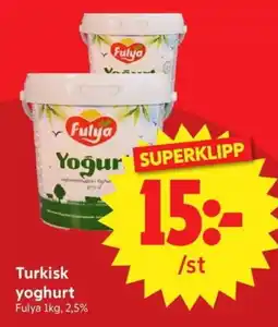 Nya Pulsen Fulya Turkisk yoghurt erbjuda