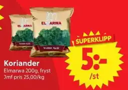 Nya Pulsen Elmarwa Koriander erbjuda