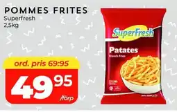 Matrix Butikerna Superfresh Pommes frites erbjuda