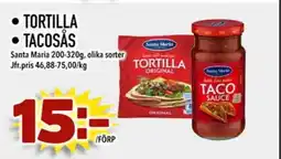 Din Mat Santa Maria Tortilla • Tacosås erbjuda