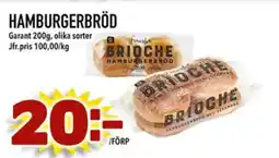 Din Mat Garant Hamburgerbröd erbjuda