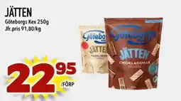 Din Mat Göteborgs Kex Jätten erbjuda