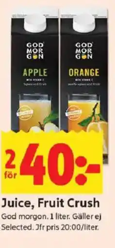 ICA Kvantum God morgon Juice, Fruit Crush erbjuda