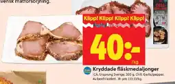 ICA Kvantum ICA Kryddade fläskmedaljonger erbjuda