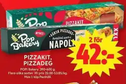 ICA Maxi POP! BAKERY Pizzakit, pizzadeg erbjuda