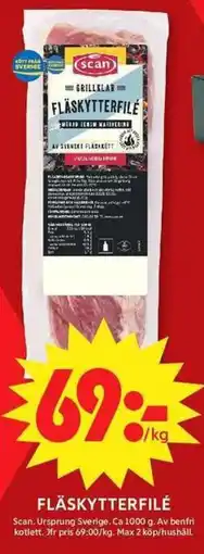 ICA Maxi SCAN Fläskytterfilé erbjuda