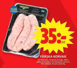 ICA Maxi ICA Färska korvar erbjuda