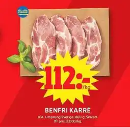 ICA Maxi ICA Benfri karré erbjuda