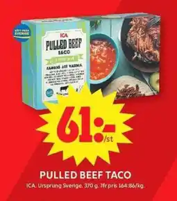 ICA Maxi ICA Pulled beef taco erbjuda