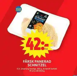 ICA Maxi ICA Färsk panerad schnitzel erbjuda