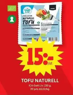 ICA Maxi TOFU Naturell erbjuda