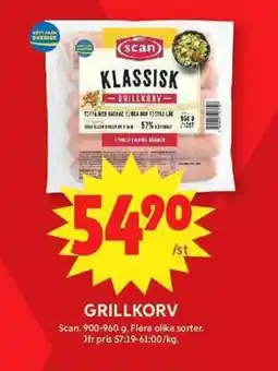 ICA Maxi SCAN Grillkorv erbjuda