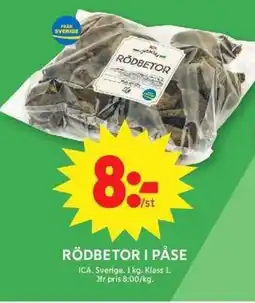 ICA Maxi ICA Rödbetor i påse erbjuda