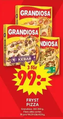 ICA Maxi GRANDIOSA Fryst pizza erbjuda