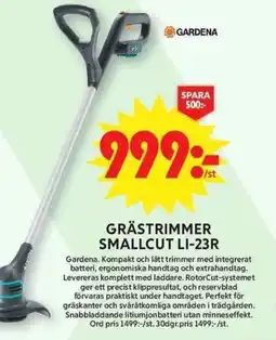 ICA Maxi Grästrimmer smallcut LI-23R erbjuda