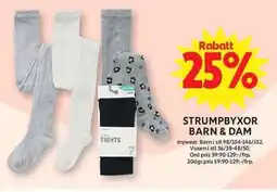 ICA Maxi Strumpbyxor barn & dam erbjuda