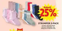ICA Maxi Strumpor 5-pack erbjuda