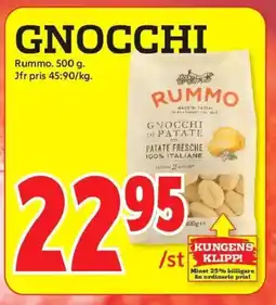 ICA Kvantum RUMMO Gnocchi erbjuda
