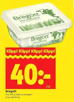 ICA Kvantum ARLA Bregott erbjuda