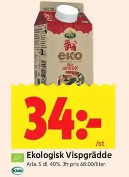 ICA Kvantum ARLA Ekologisk vispgrädde erbjuda