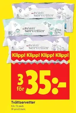 ICA Kvantum ICA Tvättservetter erbjuda