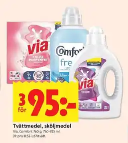 ICA Kvantum Tvättmedel, sköljmedel erbjuda