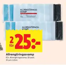 ICA Kvantum ICA Allrengöringssvamp erbjuda