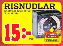 ICA Kvantum ICA Risnudlar erbjuda