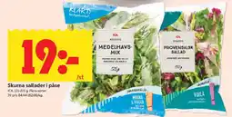 ICA Kvantum ICA Skurna sallader i påse erbjuda