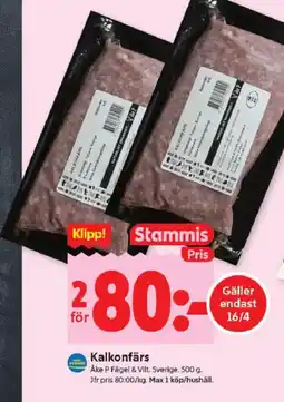 ICA Kvantum Kalkonfärs erbjuda