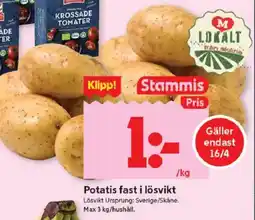 ICA Kvantum Potatis fast i lösvikt erbjuda