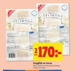 ICA Kvantum ULLMO Ryggfilé av torsk erbjuda
