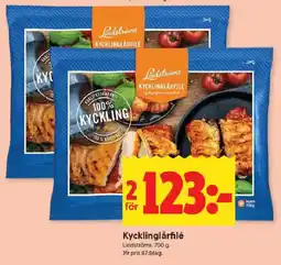 ICA Kvantum LINDSTRÖMS Kycklinglårfilé erbjuda