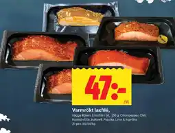 ICA Kvantum Varmrökt laxfilé erbjuda