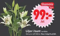ICA Supermarket Liljor i bunt erbjuda