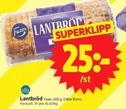 ICA Supermarket FAZER Lantbröd erbjuda