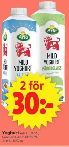 ICA Supermarket ARLA Yoghurt erbjuda