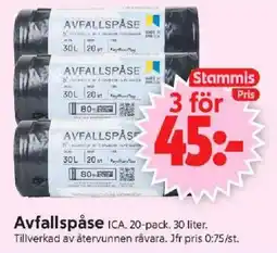 ICA Supermarket ICA Avfallspåse erbjuda