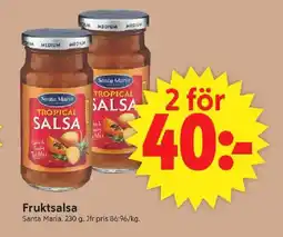 ICA Supermarket SANTA MARIA Fruktsalsa erbjuda