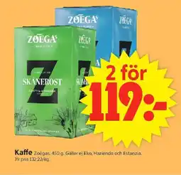 ICA Supermarket ZOÉGAS Kaffe erbjuda