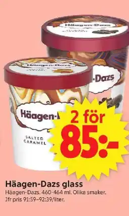 ICA Supermarket HÄAGEN-DAZS Glass erbjuda