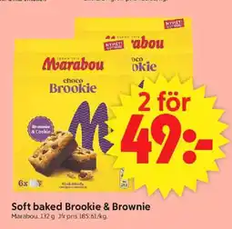 ICA Supermarket MARABOU Soft baked brookie & brownie erbjuda