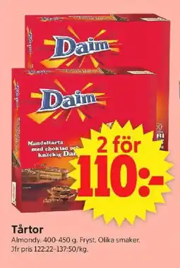 ICA Supermarket Tårtor erbjuda